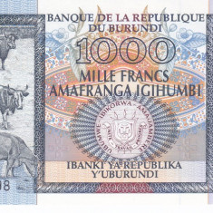 Bancnota Burundi 1.000 Franci 2000 - P39c UNC