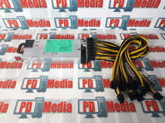 Sursa Minat Mining 1200W PSU 10x6+2 pin PCI-E Ethereum Bitcoin Zcash foto