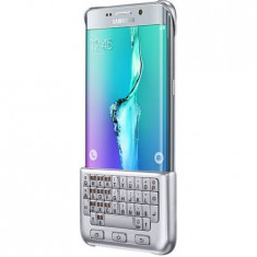 Husa protectie SAMSUNG pentru Galaxy S6 Edge Plus (G928), Silicon, Capac Spate, Tastatura QWERTY, Argintie foto