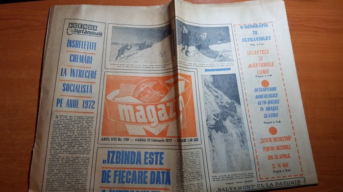 ziarul magazin 12 februarie 1972-articolul odiseea podului mogosoaia