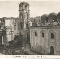 (A1) carte postala-ITALIA-Palermo-S.Catalodo e Chiesa della Martorana