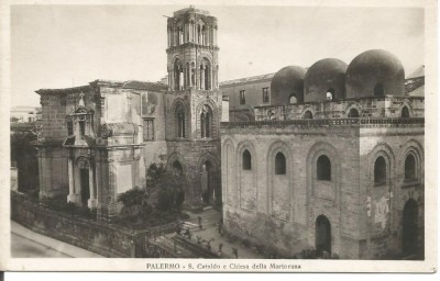 (A1) carte postala-ITALIA-Palermo-S.Catalodo e Chiesa della Martorana foto
