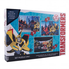 Puzzle 3 in 1 Transformers foto