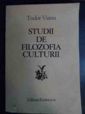 Studii De Filozofia Culturii - Tudor Vianu ,541038 foto