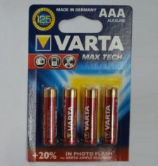 BATERII VARTA MAX TECH AAA 1.5V foto