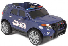 masinuta electrica de politie pentru copii cu telecomanda foto