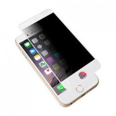 Folie protectie IMPORTGSM pentru Apple iPhone 6/6S, Tempered Glass, Full Cover, Privacy, Alba foto