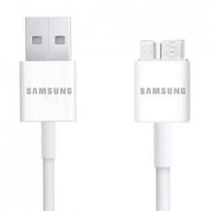 Cablu date SAMSUNG pentru Galaxy Note 3/S5, USB la MicroUSB, 1.5m, Alb foto