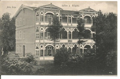 (A) carte postala(ilustrata)-GERMANIA-Villa Puja-Sellin a Rugen foto