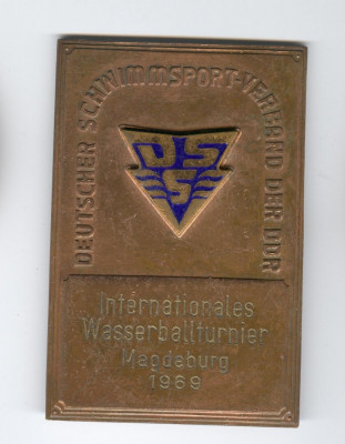 1969 Sporturi NAUTICE - Turneu in Germania a participat si Romania, Medalie foto