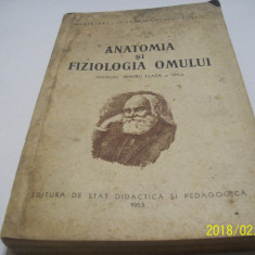 anatomia si fiziologia omului-an 1953-manual pt cl. VIII-a
