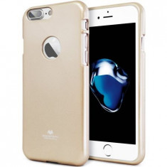 Husa protectie MERCURY GOOSPERY pentru Apple iPhone 7/8, Silicon, Capac Spate, Jelly Case, Aurie foto