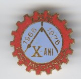 1966-1976 IPT Facultatea MECANICA, Insigna EMAIL - SUPRBA