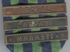 Medalia CRUCEA COMEMORATIVA 1916-1918 cu 3 barete - ARDEAL, CARPATI &amp;amp; MARASTI foto
