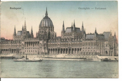 (A) carte postala(ilustrata)-UNGARIA-Budapesta-Parlamentul foto