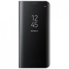 Husa protectie IMPORTGSM pentru Samsung Galaxy J5 2017 (J530), Plastic, Flip Cover, Clear View Standing Cover, Neagra foto