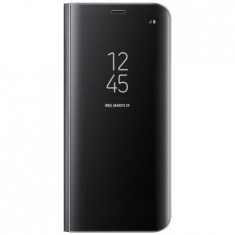 Husa protectie IMPORTGSM pentru Samsung Galaxy Note 8 (N950), Plastic, Flip Cover, Clear View Standing Cover, Neagra foto