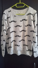 Bluza Zara moustache, marimea S foto