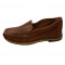 Pantof cu toc mic, patrat, fabricat din piele de culoare bej (Culoare: BEJ, Marime: 37)
