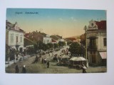 Carte postala circulata 1915 Ujhorod-Transcarpatia Ucraina,cenzura militara WW I, Printata