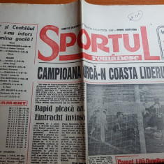 ziarul sportul romanesc 31 octombrie 1994-etapa diviziei A la fotbal