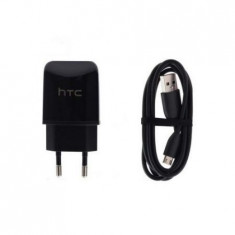 Incarcator priza HTC TC P900, cu cablu microusb, negru, bulk foto