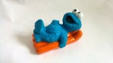 Jucarie cauciuc Cockie Monster Muppets Show, Jim Henson productions INC, 9x5cm