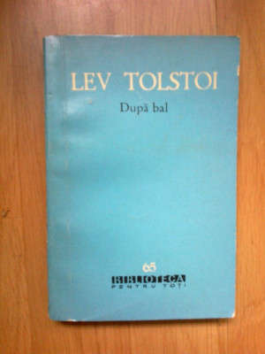 z2 Dupa Bal - Lev Tolstoi foto