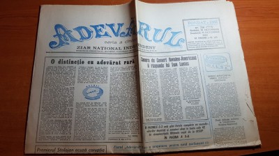 ziarul adevarul 10-11 octombrie 1992 foto