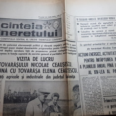 ziarul scanteia tineretului 2 octombrie 1989-vizita lui ceausescu in ialomita