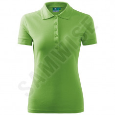 Tricou Polo de dama Pique Polo (Culoare: Verde iarba, Marime: M, Pentru: Femei) foto