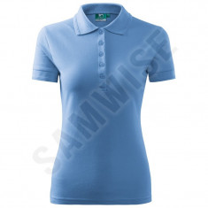 Tricou Polo de dama Pique Polo (Culoare: Albastru deschis, Marime: XXL, Pentru: Femei) foto