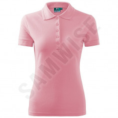 Tricou Polo de dama Pique Polo (Culoare: Roz, Marime: M, Pentru: Femei) foto