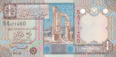Bancnota Libia 1/4 Dinar (2002) - P62 UNC foto