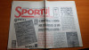 Ziarul sportul romanesc 2 noiembrie 1994-meciul de fotbal steaua-benfica