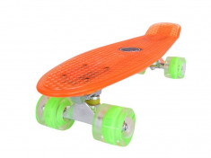 Penny board Mad Cruiser Full LED ABEC 7-oranj foto