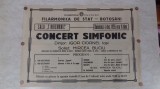 Botosani Afis Concert Simfonic 1955