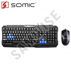 Kit Tastatura + Mouse Somic Xeiyo T503, Gaming, USB foto