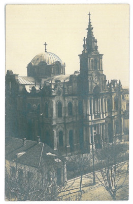 2419 - BRAILA, Chatedral - old postcard, real PHOTO - unused foto