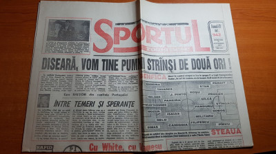 ziarul sportul romanesc 19 octombrie 1994-rapid-eintracht si benfica-steaua foto