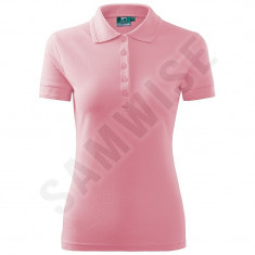 Tricou Polo de dama Pique Polo (Culoare: Roz, Marime: S, Pentru: Femei) foto