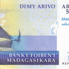 Bancnota Madagascar 5.000 Ariary 2007 - P94 UNC ( comemorativa )