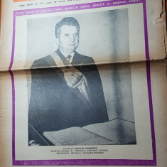 ziarul saptamana 29 martie 1974-ceausescu devine primul presedinte al romaniei
