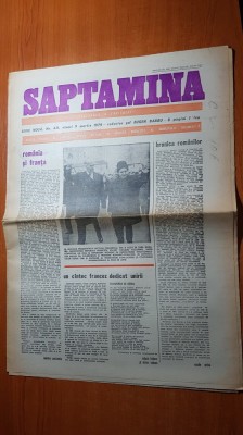 ziarul saptamana 9 martie 1979-vizita in tara noastra a presedintelui frantei foto