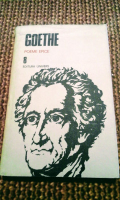 Goethe - Poeme epice 8, 205 pagini, 20 lei foto