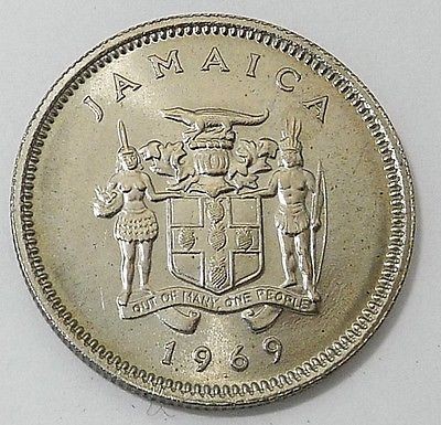 SV * Jamaica 20 TWENTY CENTS 1969 UNC foto