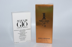Set 2 parfumuri pentru barbati : Paco Rabanne Million + Armani Acqua foto
