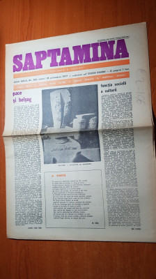 ziarul saptamana 28 octombrie 1977-art.&amp;quot;pace si belsug &amp;quot; de corneliu vadim tudor foto