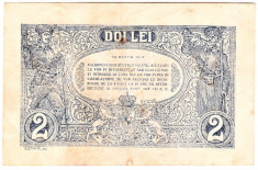 Bancnota 2 lei 1915 VF foto