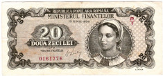 Bancnota 20 lei 1950 foto